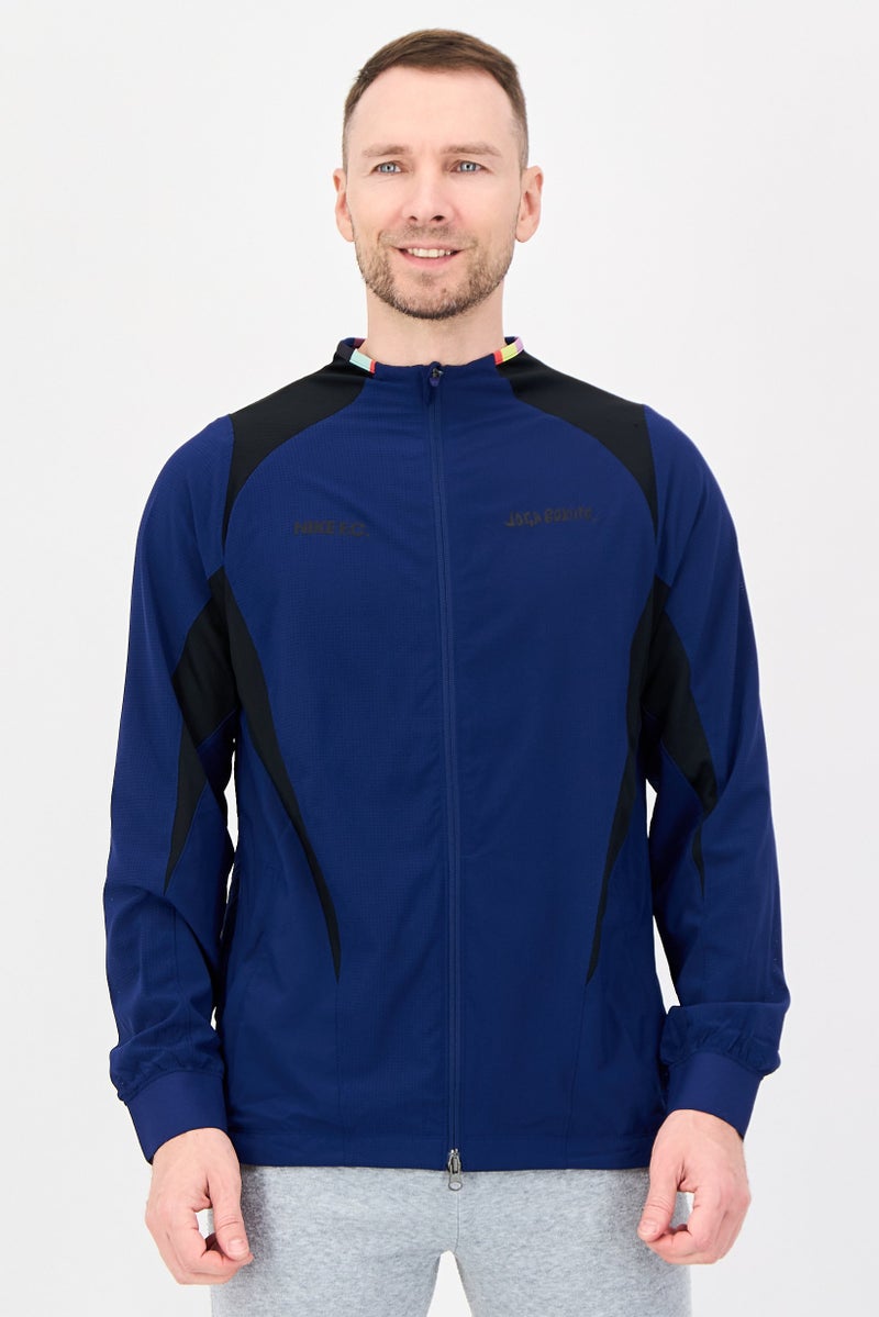 Nike Men Standard Fit Long Sleeve Training jacket, Blue - Image 1